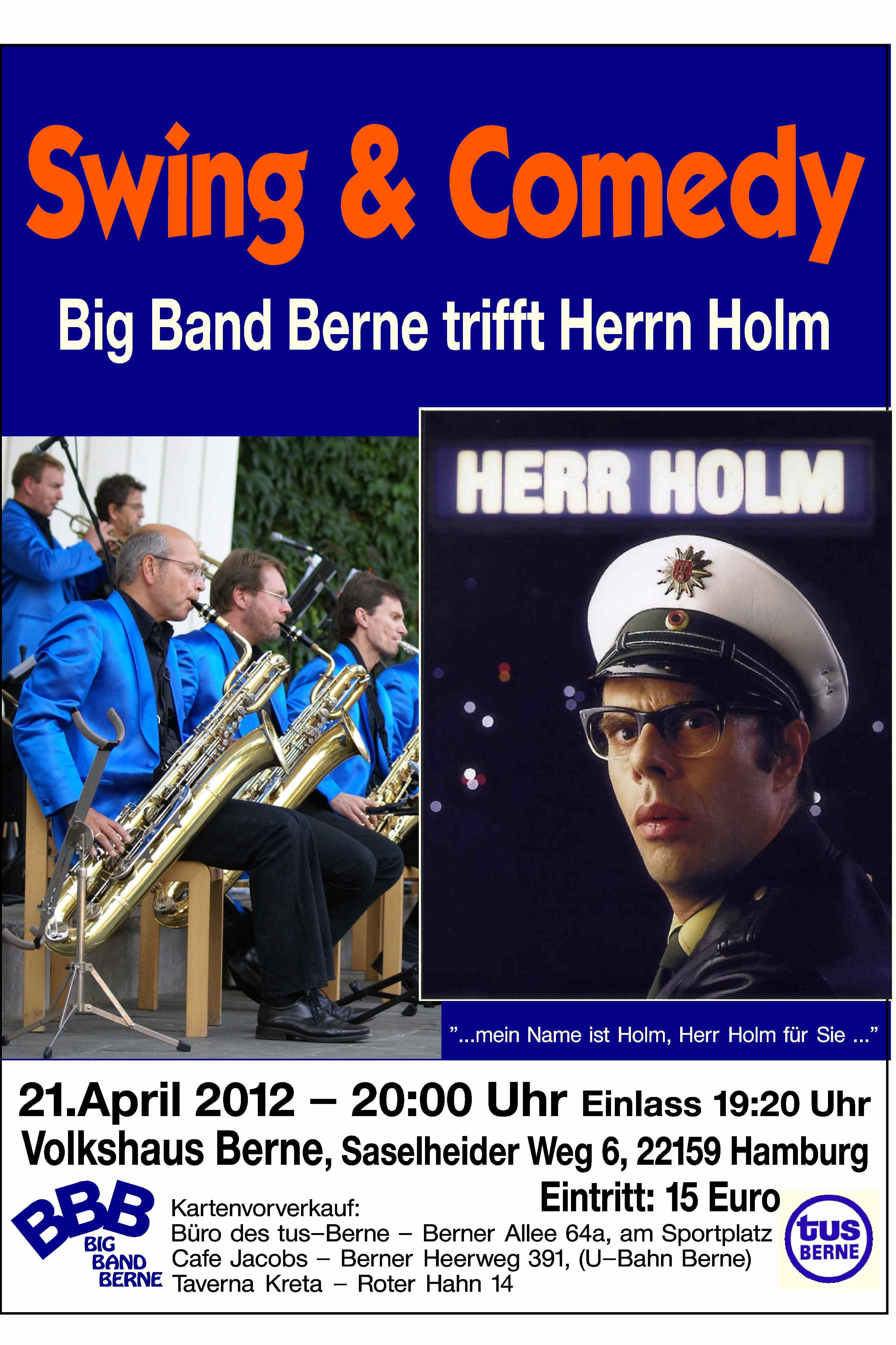 Big Band Berne BBB Herr Holm Big Band Berne jazzinhamburg