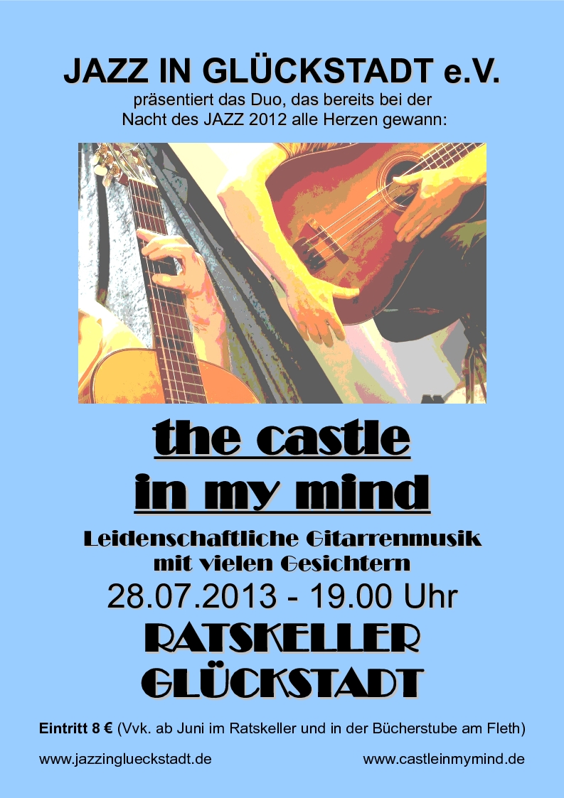 Plakat 28.07.2013 the castle in my mind jazzinhamburg