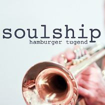 Souship Logo mit Trompete SOULSHIP + ROYAL PLEASURE stellwerk