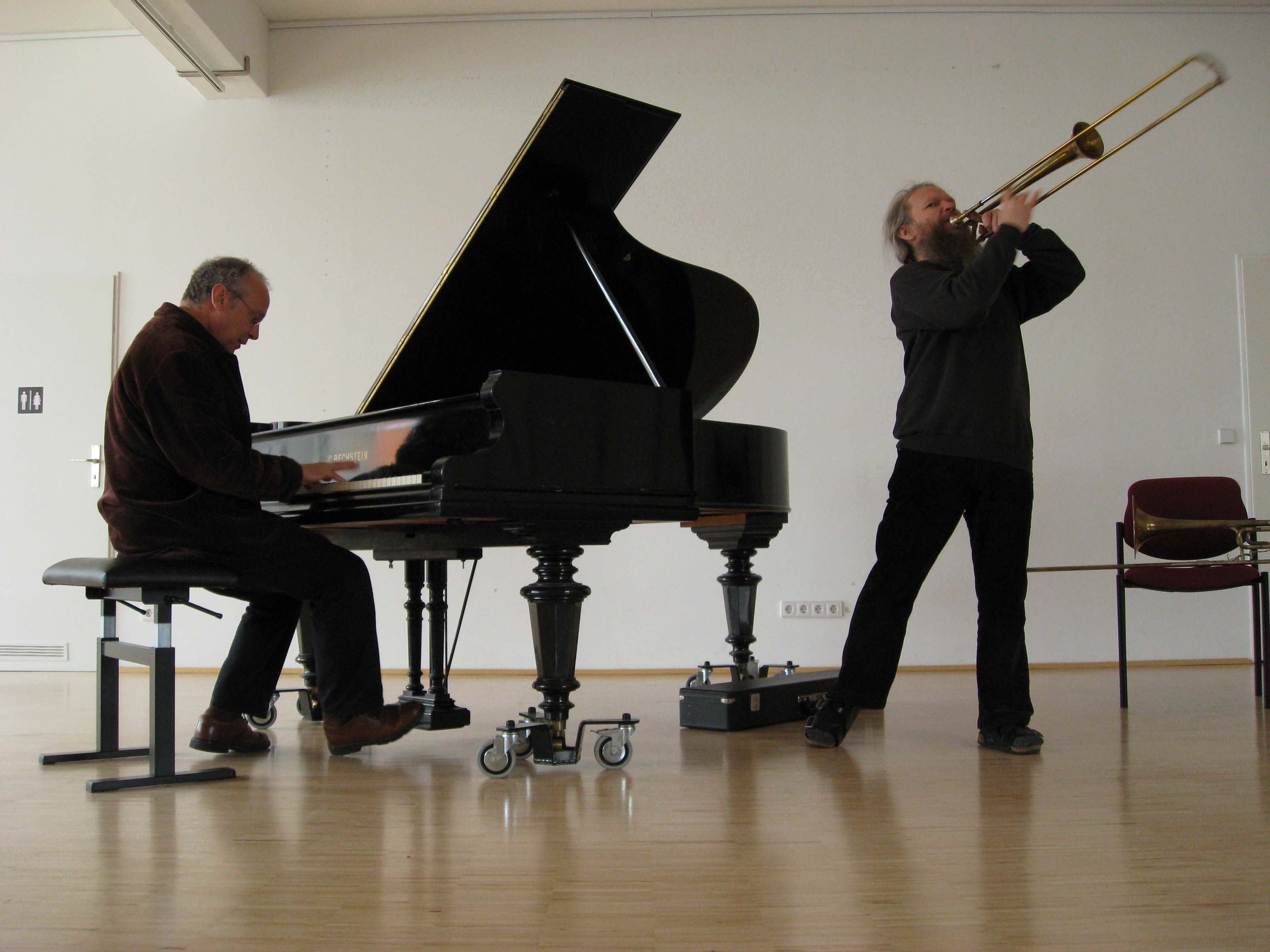 Foto Günter Heinz Veryan Weston Duo Requiem und Jazzkonzert cvjm