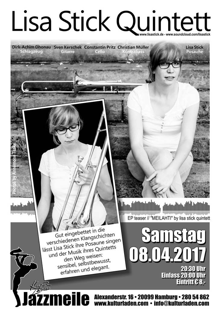 Lisa Stick Plakat 730 pxl. Jazzmeile presents: Lisa Stick Quintett   jazzmeile
