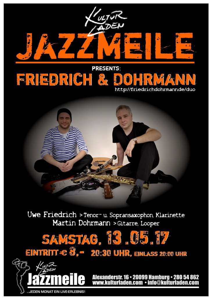Plakat 2017 pxl.730 Jazzmeile presents: Friedrich & Dohrmann jazzmeile