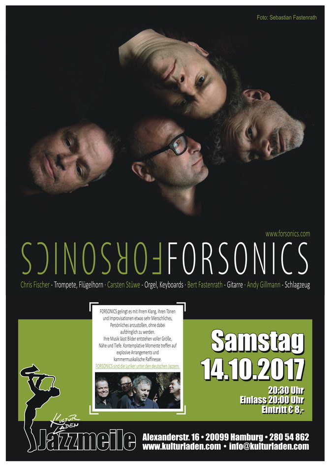 Plakat 671 pxl. Jazzmeile presents: Forsonics jazzmeile