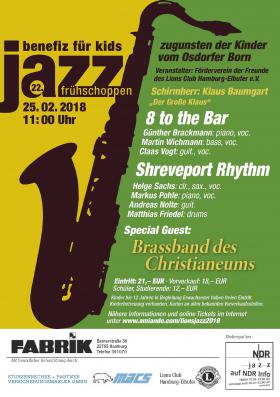 lions jazz flyer 2018 22. Jazzfrühschoppen fabrik