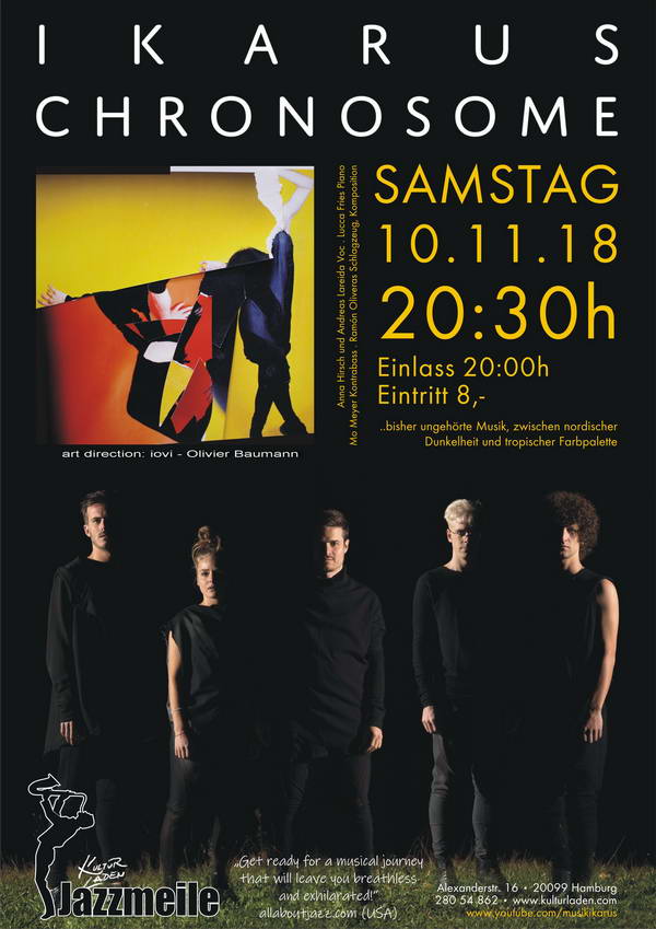 Plakat mit namen des Urhebenrs 600pxl. Jazzmeile:,,IKARUS“ jazzmeile