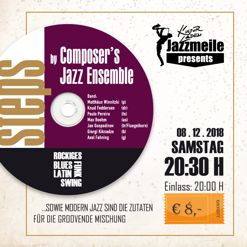 Jazzmeile presents: Composers Jazz Ensemble“ SocialMedia 2018.12.08 Jazzmeile presents: Composers Jazz Ensemble“ jazzmeile