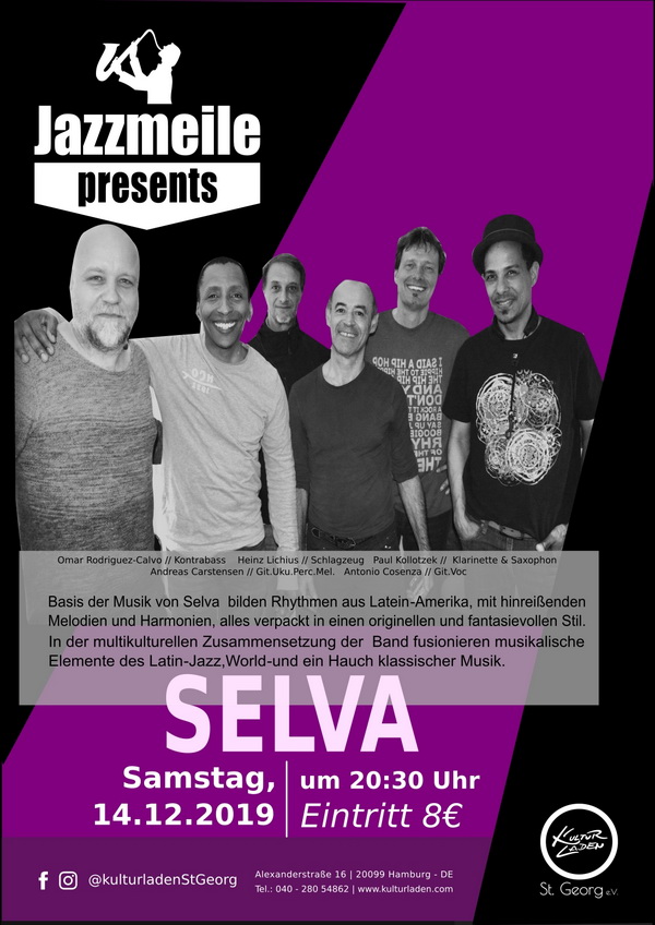 selva Plakat600 pxl Jazzmeile presents:  SELVA jazzmeile